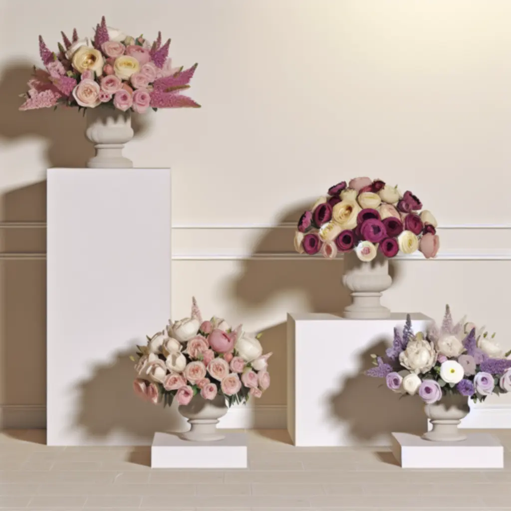 Populaire boeketten op een elegante display